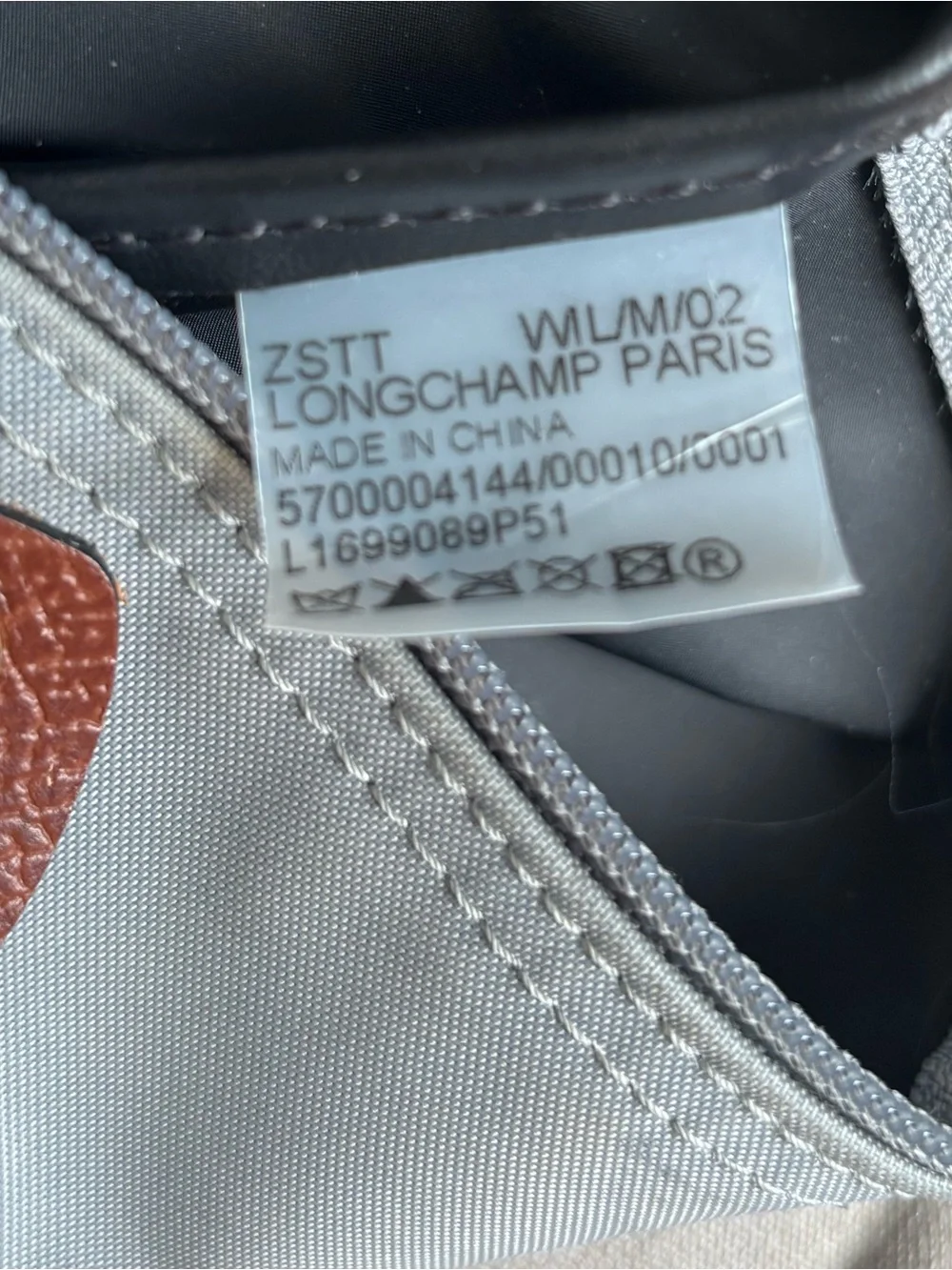 Longchamp Le Pliage Original Nylon Backpack In Grey